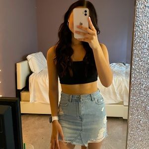 Denim Mini Skirt